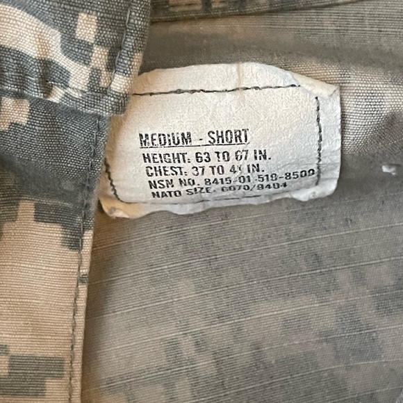 Military blouse jacket digital camouflage. - Picture 11 of 13